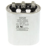 Carrier P291-0554 capacitor - front view (Voltage: 440v; Shape: Oval)