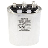 Carrier P291-1014 capacitor - front view (Voltage: 370V; MFD: 10)