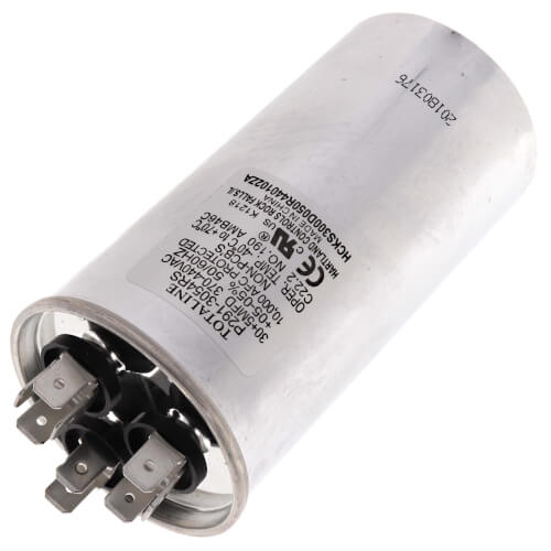 Carrier P291-3054RS capacitor - detail view (Type: Dual; Voltage: 440v)