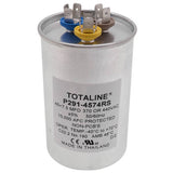 Carrier P291-4574RS capacitor - front view (Voltage: 370/440V; MFD: 45/7.5)