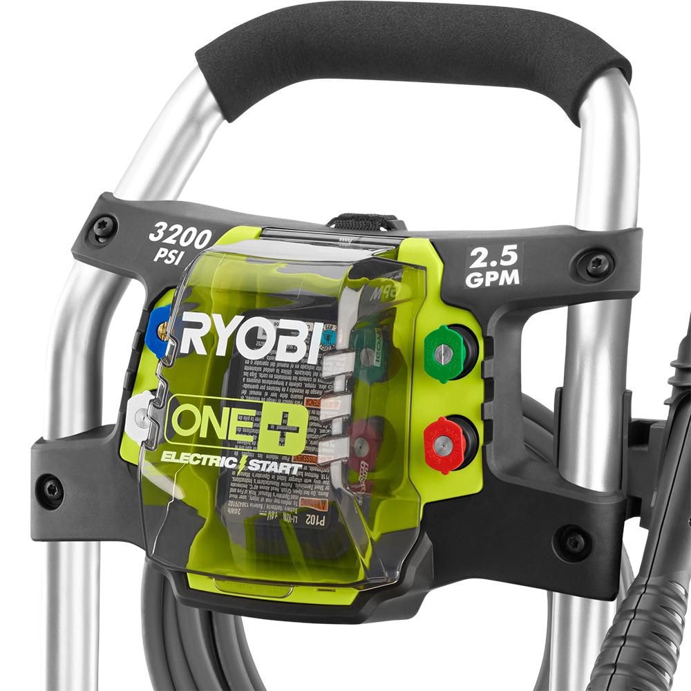 RYOBI 3,200 PSI 2.5 GPM ONE+ 18-Volt Electric Start Gas Pressure Washer