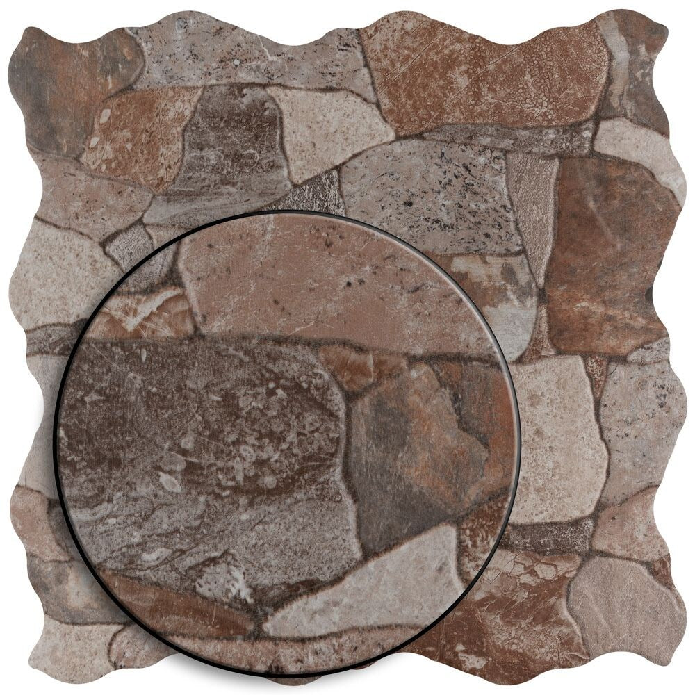 Merola Tile Attica Gris 16-7/8 in. x 16-7/8 in. Ceramic Floor and Wall Tile (14.15 sq. ft. / Case)