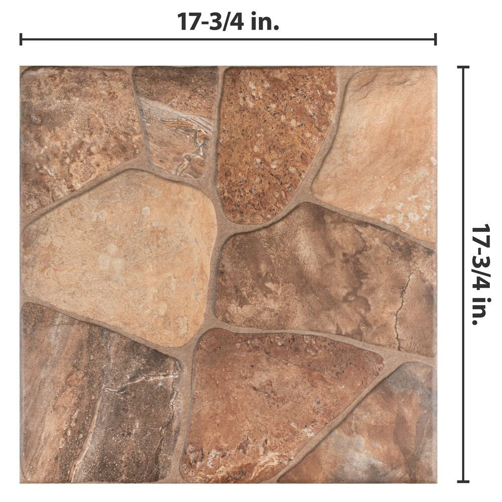Merola Tile Lyon Caliza 17-3/4 in. x 17-3/4 in. Ceramic Floor and Wall Tile (18 sq. ft. / case)