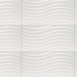 Merola Tile Silueta Blanco Matte 12-3/8 in. x 24-7/8 in. Ceramic Wall Tile (15.42 sq. ft. / Case)