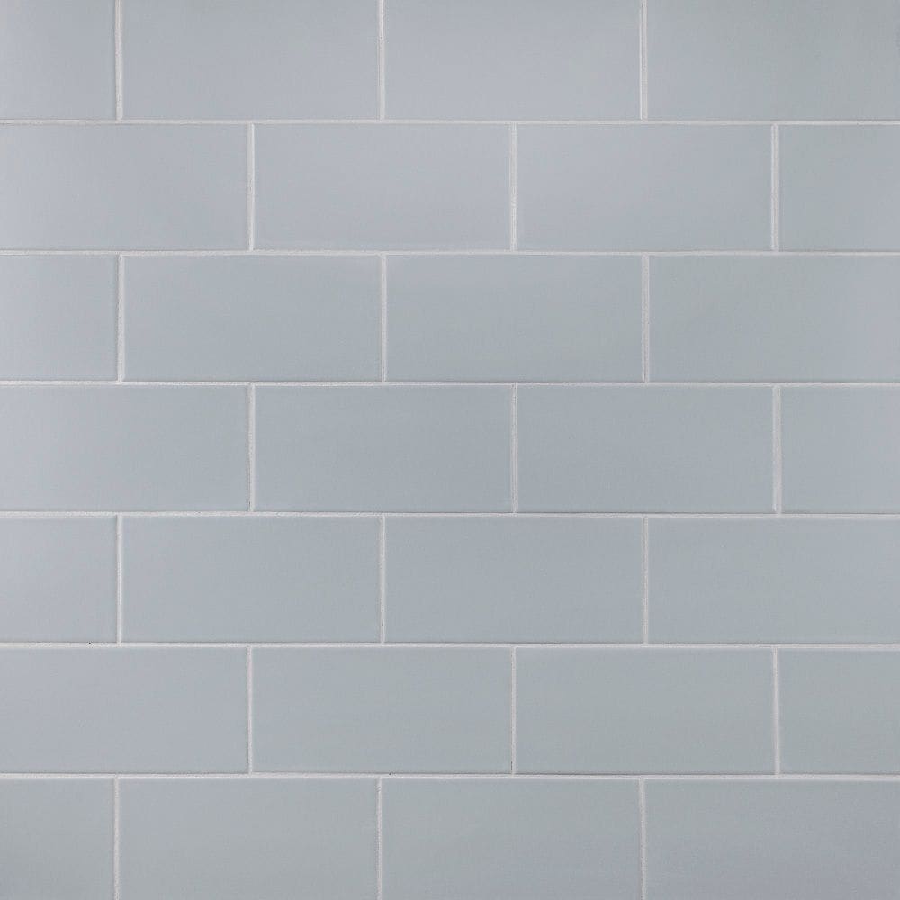 Merola Tile Projectos 7-3/4 in. x 3-7/8 in. Cinza Matte Ceramic Subway Floor and Wall Tile, 11.46 sq. ft. per Case