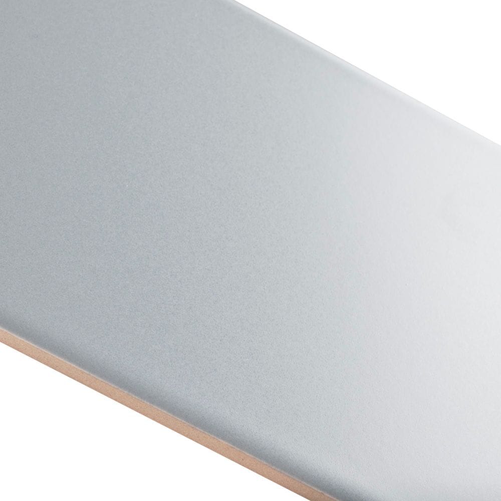 Merola Tile Projectos 7-3/4 in. x 3-7/8 in. Cinza Matte Ceramic Subway Floor and Wall Tile, 11.46 sq. ft. per Case