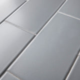 Merola Tile Projectos 7-3/4 in. x 3-7/8 in. Cinza Matte Ceramic Subway Floor and Wall Tile, 11.46 sq. ft. per Case