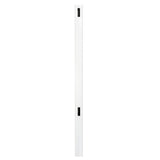Veranda Pro Series 5 in. x 5 in. x 8 ft. White Vinyl Woodbridge Closed Picket Top Routed Line Fence Post