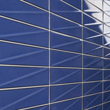 Axelle Azure Blue 3D Glossy Ceramic Subway Tile 3x12 - Lux Tile
