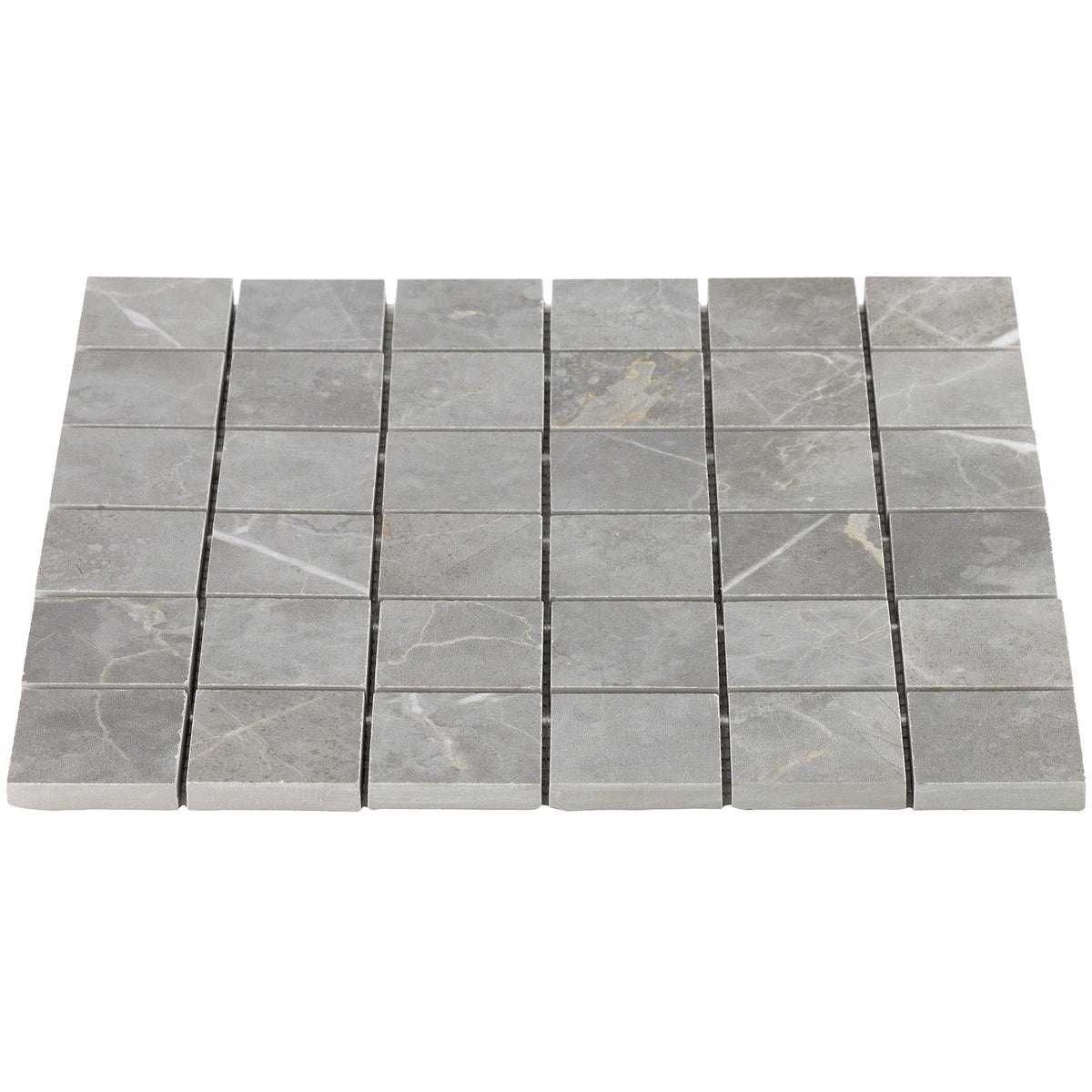 Tilebar Marble Tech Grigio Imperiale 2x2 Matte Porcelain Mosaic Tile
