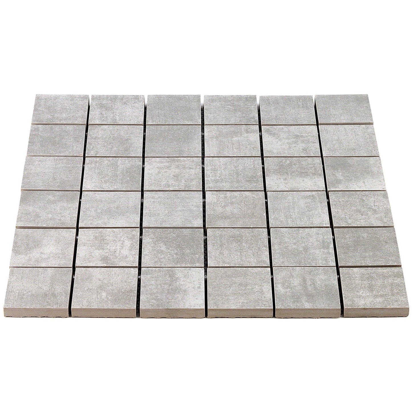 Lux Tile Cement Grigio Gray 2x2 Matte Porcelain Mosaic Tile