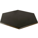 Paige Antracite Black 10" Hexagon Matte Porcelain Tile