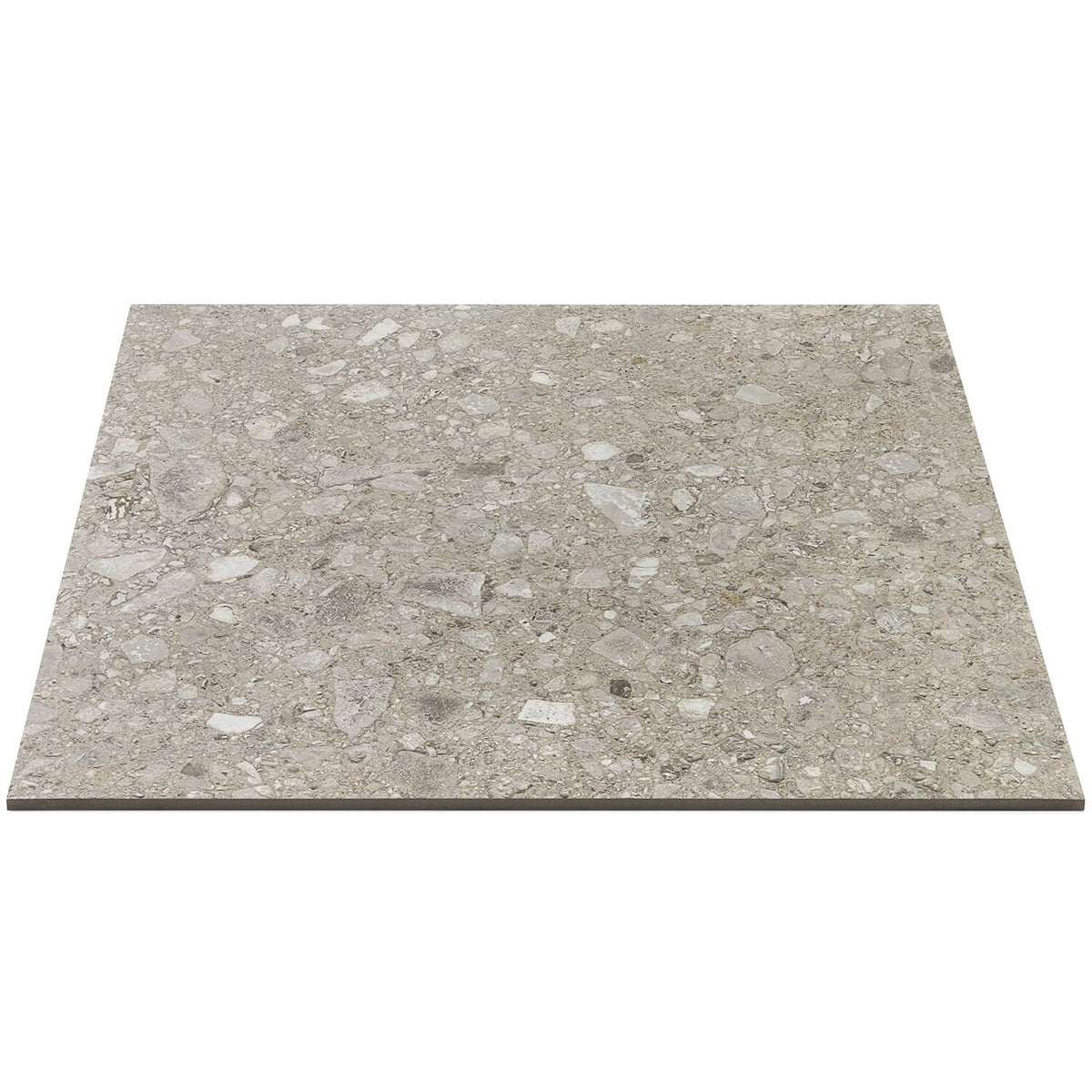 Rizo Tortora Gray 24x24 Terrazzo Look Semi-Polished Porcelain Tile