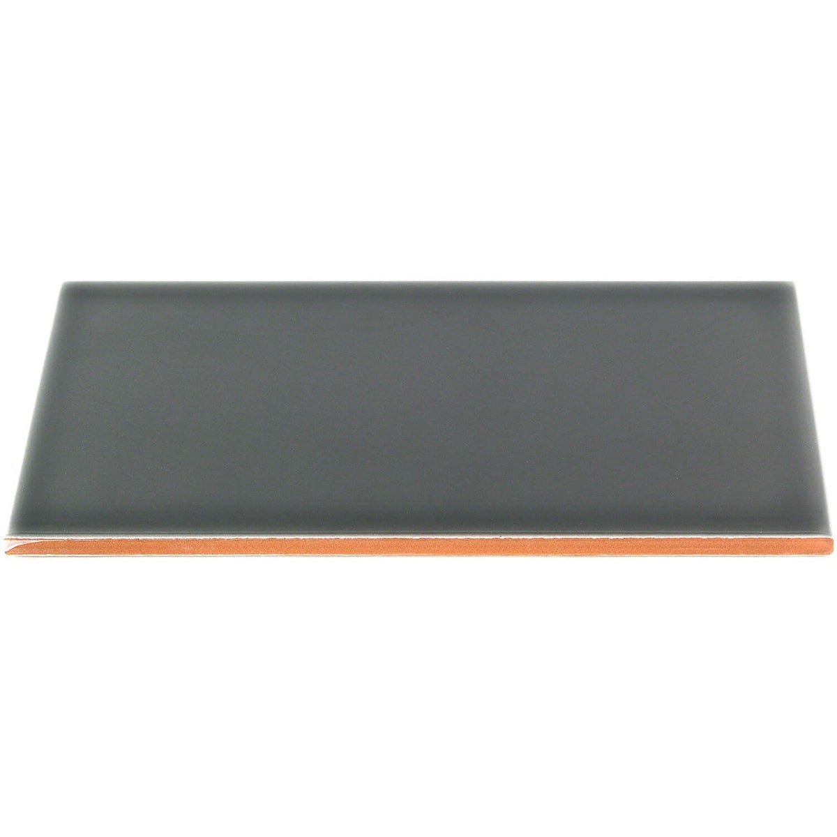 Vector Antracita Gray Polished Ceramic Subway Tile 4x8