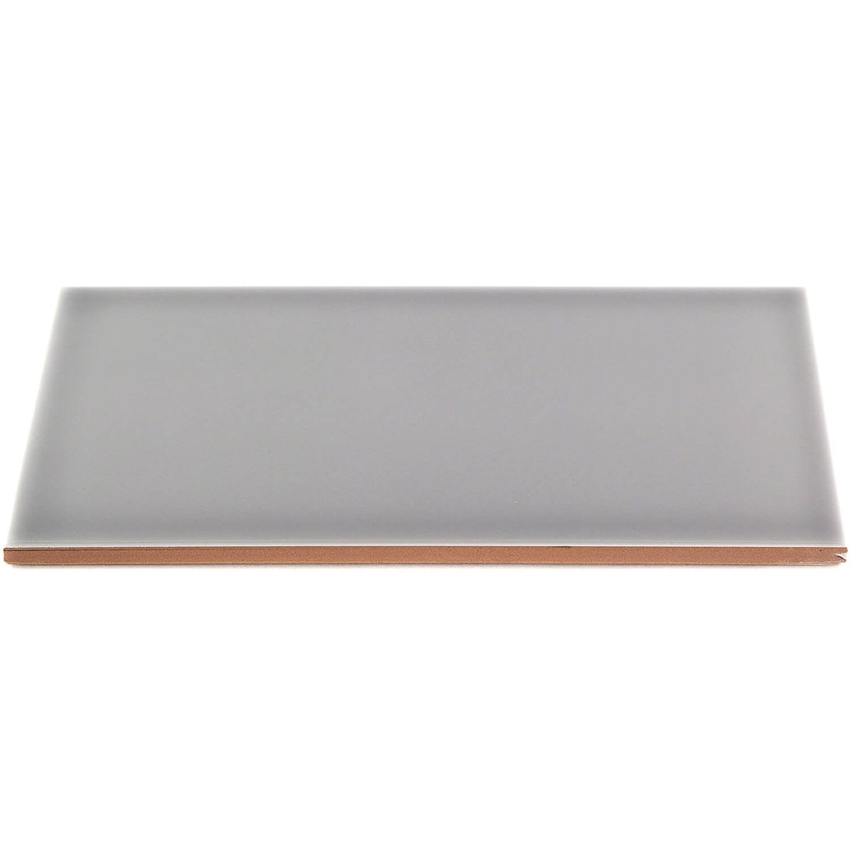 Vector Gris Gray Polished Ceramic Subway Tile - 4x8