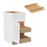 Home Decorators Collection Grayson 15 in. W x 24 in. D x 34.5 in. H Assembled Plywood Base Kitchen Cabinet in Pacific White
