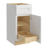 Home Decorators Collection Newport 15 in. W x 24 in. D x 34.5 in. H Assembled Plywood Base Kitchen Cabinet in Pacific White
