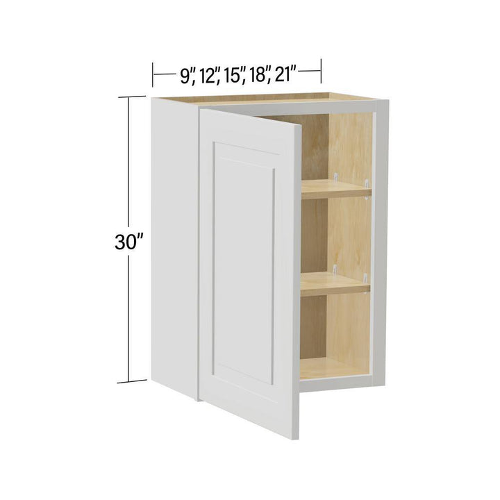 Home Decorators Collection Grayson 18x12x30 Wall Kitchen Cabinet, Pacific White