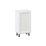 J COLLECTION 18 in. W x 14 in. D x 34.5 in. H Alton Painted White Shaker Assembled Shallow Base Kitchen Cabinet with Inner Drawers