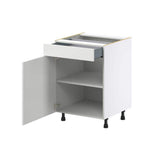 J COLLECTION Alton 24 in. W x 24 in. D x 34.5 in. H Painted White Shaker Assembled Base Kitchen Cabinet with a Drawer