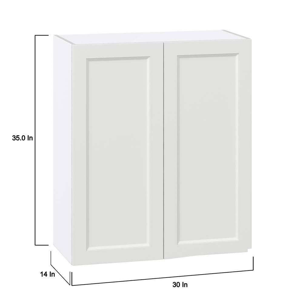 J COLLECTION Alton 90 in. W x 89.5 in. H x 24 in. D Painted Bright White in Shaker Assembled Base Office Cabinet Bundle