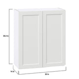 J COLLECTION Alton 90 in. W x 89.5 in. H x 24 in. D Painted Bright White in Shaker Assembled Base Office Cabinet Bundle