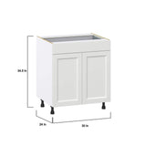 J COLLECTION Alton 90 in. W x 89.5 in. H x 24 in. D Painted Bright White in Shaker Assembled Base Office Cabinet Bundle