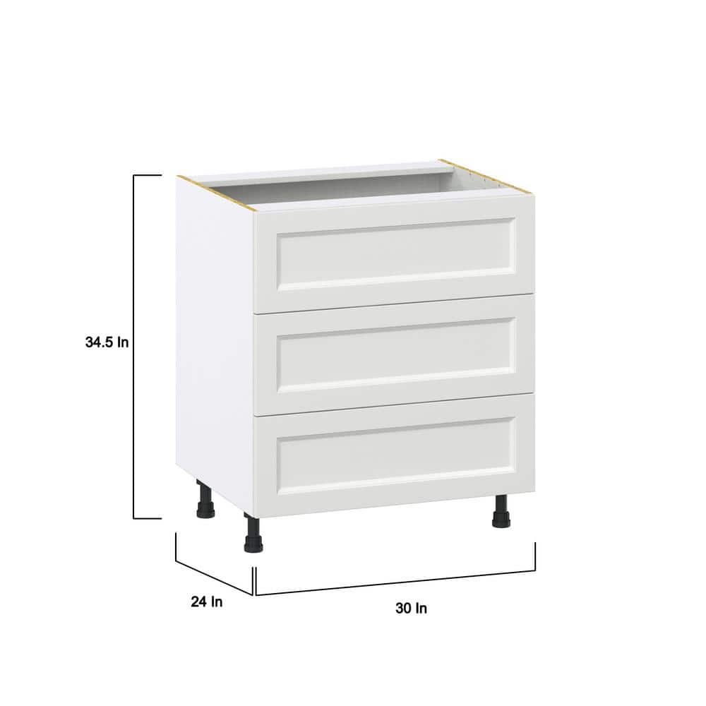 J COLLECTION Alton 90 in. W x 89.5 in. H x 24 in. D Painted Bright White in Shaker Assembled Base Office Cabinet Bundle
