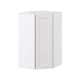 J COLLECTION Littleton Painted Gray Recessed Assembled Wall Diagonal Corner Kitchen Cabinet (24 in. W x 40 in. H x 14 in. D)