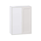 J COLLECTION 30 in. W X 40 in. H X 14 in. D Littleton Painted Light Gray Recessed Assembled Wall Blind corner Kitchen Cabinet