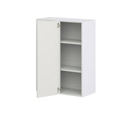 J COLLECTION 30 in. W X 40 in. H X 14 in. D Littleton Painted Light Gray Recessed Assembled Wall Blind corner Kitchen Cabinet