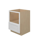 Norfolk Assembled 24 in. W x 34.5 in. H x 24 in. D Plywood Base Microwave Cabinet in Painted White