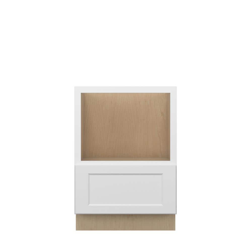 Norfolk Assembled 24 in. W x 34.5 in. H x 24 in. D Plywood Base Microwave Cabinet in Painted White