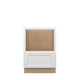 Norfolk Assembled 24 in. W x 34.5 in. H x 24 in. D Plywood Base Microwave Cabinet in Painted White