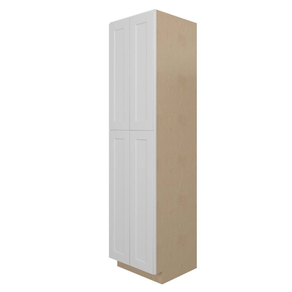 Norfolk Assembled 24 in. W x 96 in. H x 24 in. D Plywood Pantry Cabinet in Painted White
