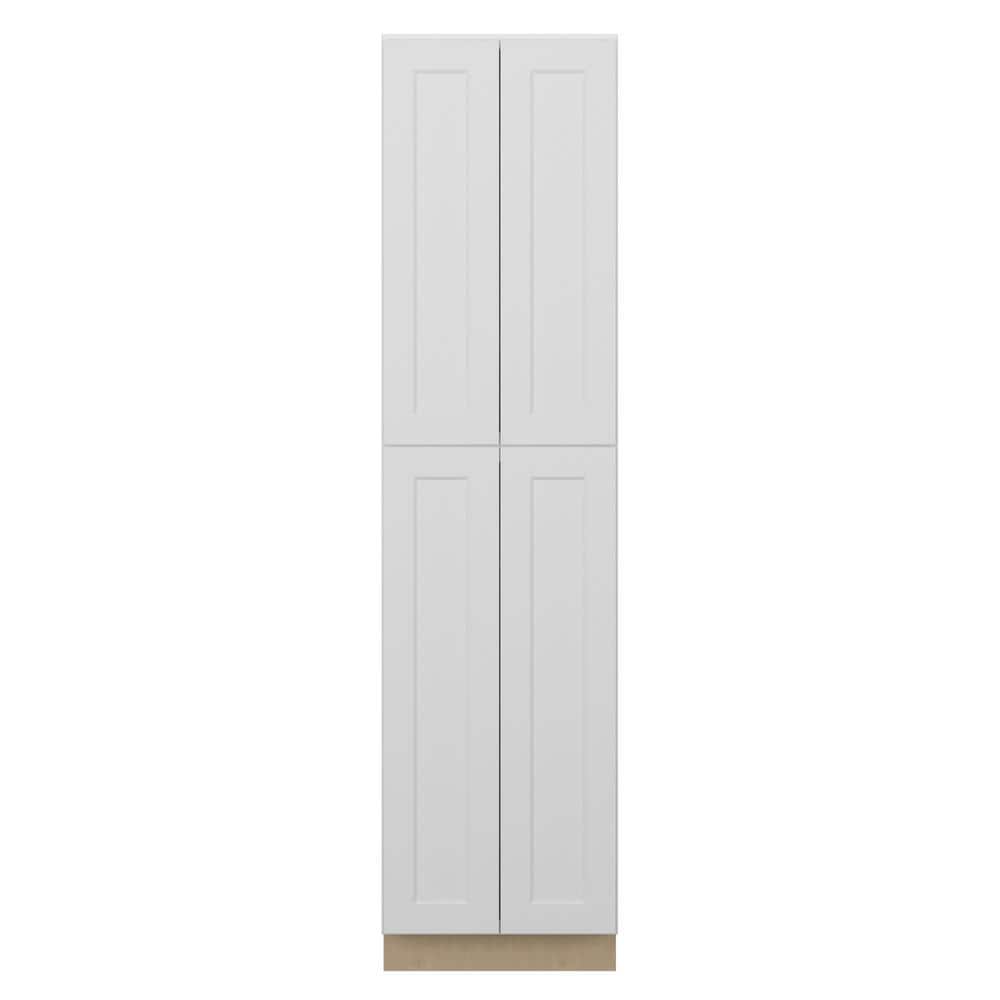 Norfolk Assembled 24 in. W x 96 in. H x 24 in. D Plywood Pantry Cabinet in Painted White