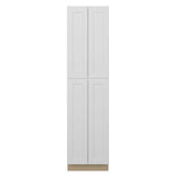 Norfolk Assembled 24 in. W x 96 in. H x 24 in. D Plywood Pantry Cabinet in Painted White
