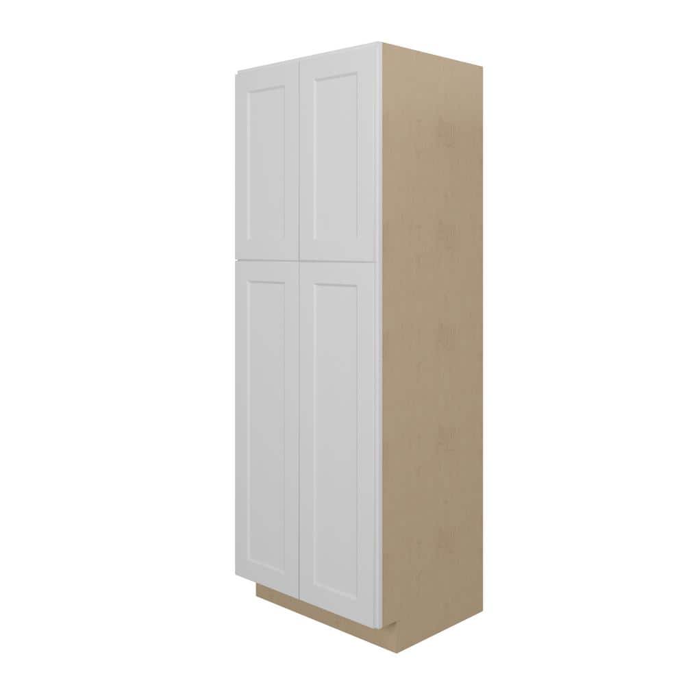 Mero Assemble 30 in. W x 84 in. H x 24 in. D Plywood Tall Cabinet in Painted White