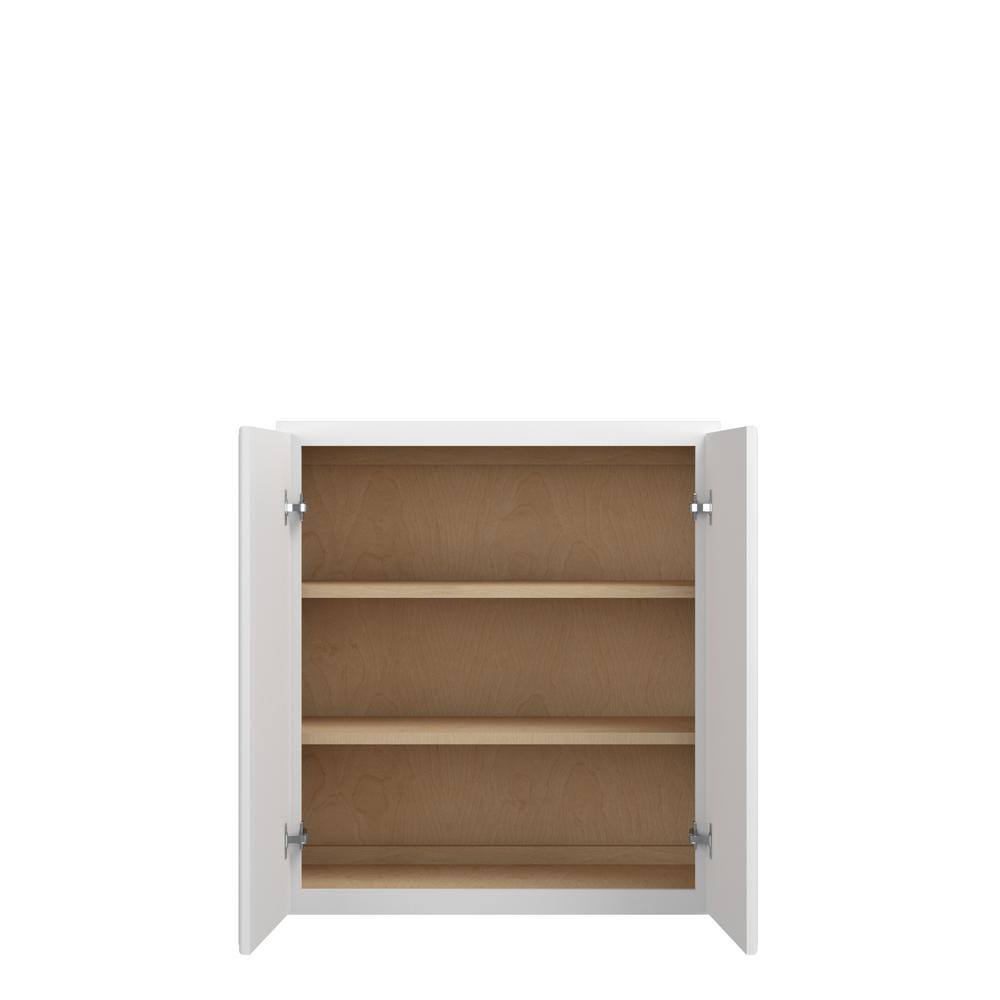Norfolk Assembled 27 in. W x 30 in. H x 12 in. D Plywood Wall Cabinet in Painted White