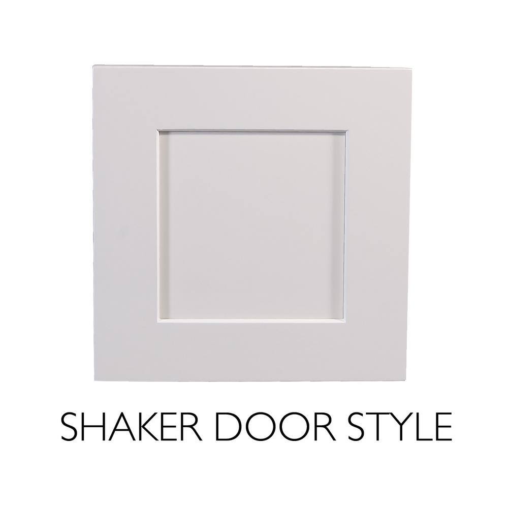 Design House Brookings Solid Wood Assembled Shaker 18 in. x 34.5 in. x 24 in. 1 Door 1 Drawer Base Kitchen Cabinet B18 in White