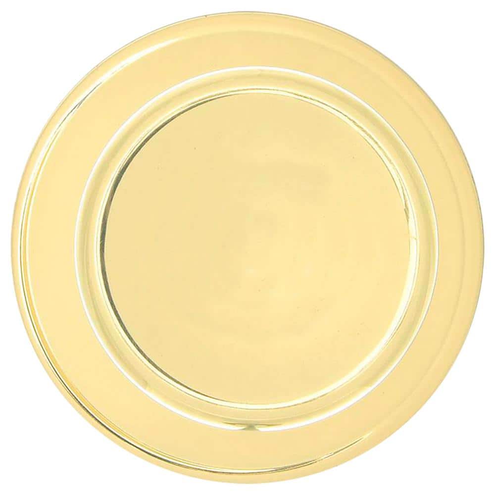Schlage ESSENTIALS Brill Bright Brass Passage Hall/Closet Door Knob, V10 V BRL 605