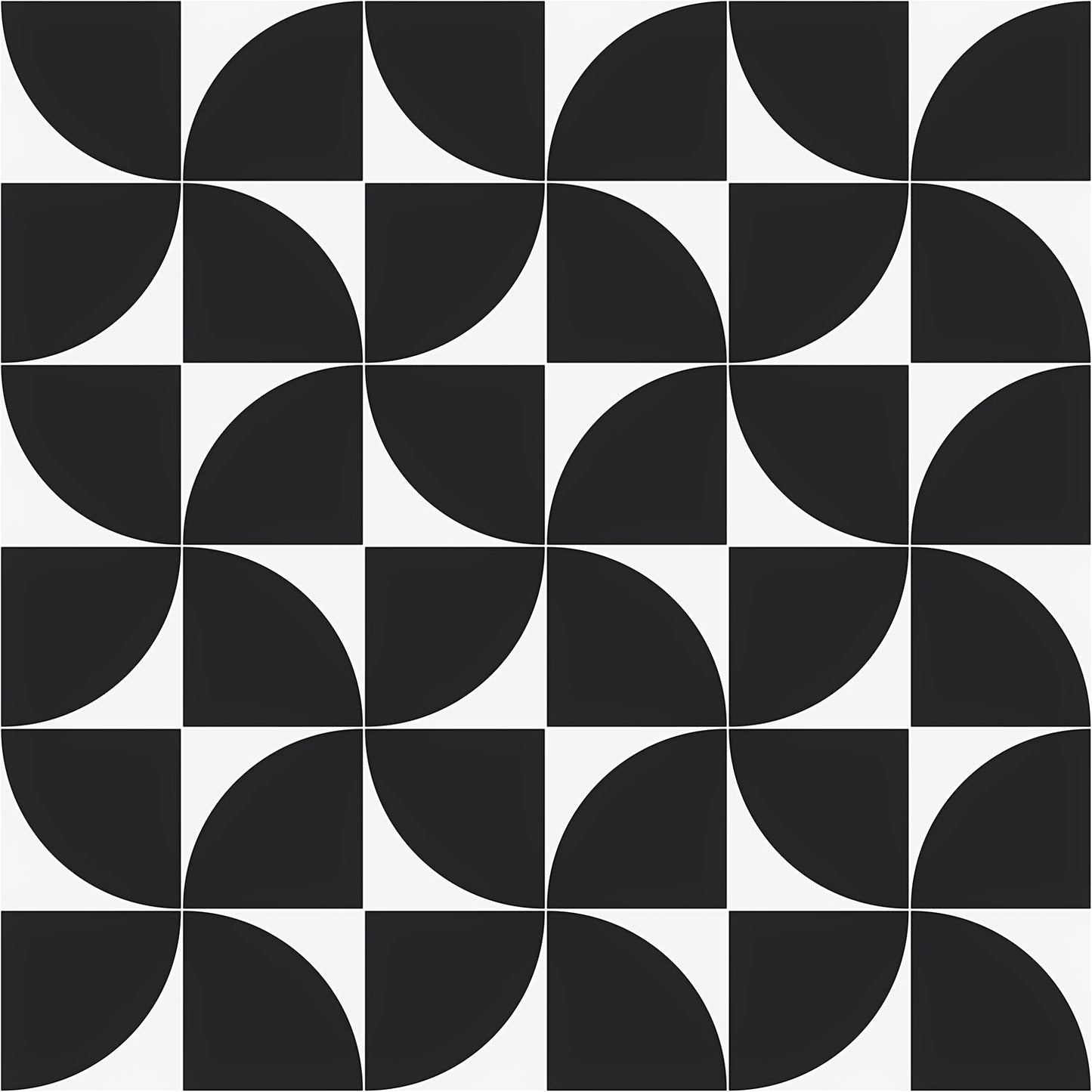 Stacy Garcia Maddox Deco Charcoal Black 8x8 Matte Porcelain Tile