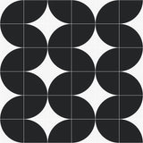 Stacy Garcia Maddox Deco Charcoal Black 8x8 Matte Porcelain Tile
