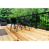 Peak Aluminum Railing 4 ft. Black Aluminum Deck Railing Picket and Spacer Kit for 42 in. high system