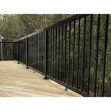 Peak Aluminum Railing 4 ft. Black Aluminum Deck Railing Picket and Spacer Kit for 42 in. high system