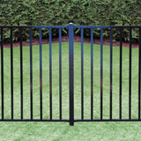 PEAK Aquatine Black 2 in. x 2 in. x 4 in. Aluminum Pool Fence Picket Bracket Kit