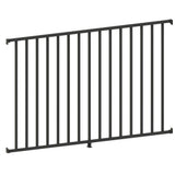 PEAK Aquatine 1/2 in. x 72 in. x 4 ft. Black Aluminum Pool Fence Rail and Picket Kit