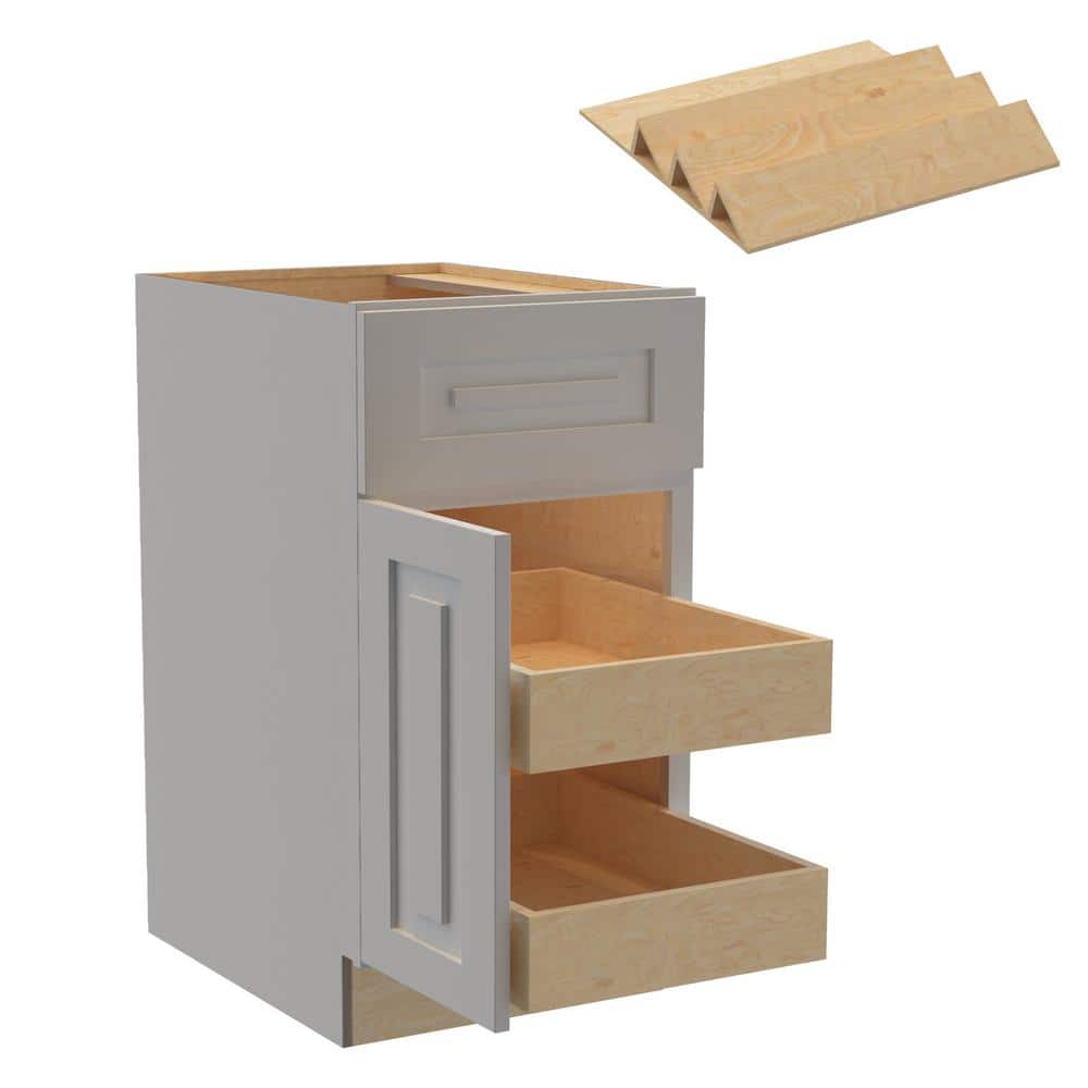 Home Decorators Collection Grayson Pearl Gray Kitchen Cabinet