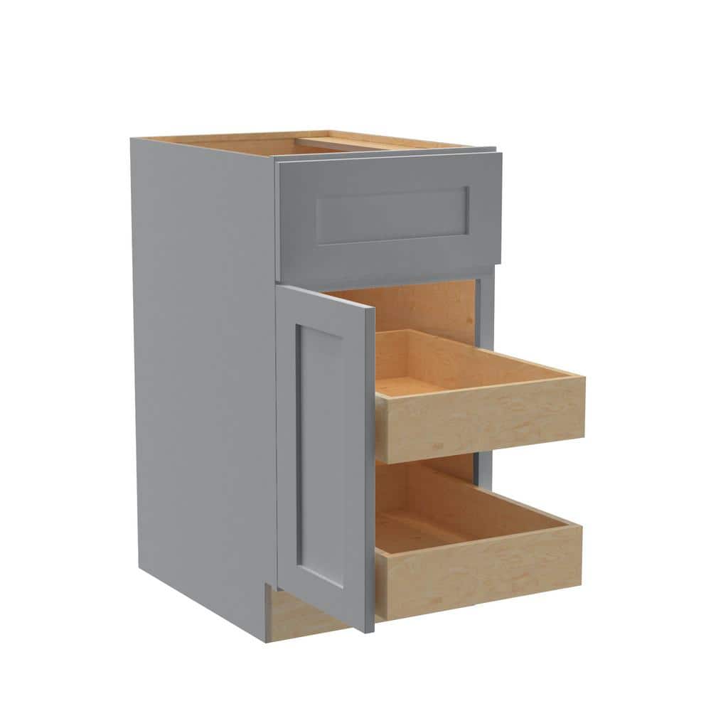 Home Decorators Collection Newport Pearl Gray Shaker-Style Kitchen Base Cabinet
