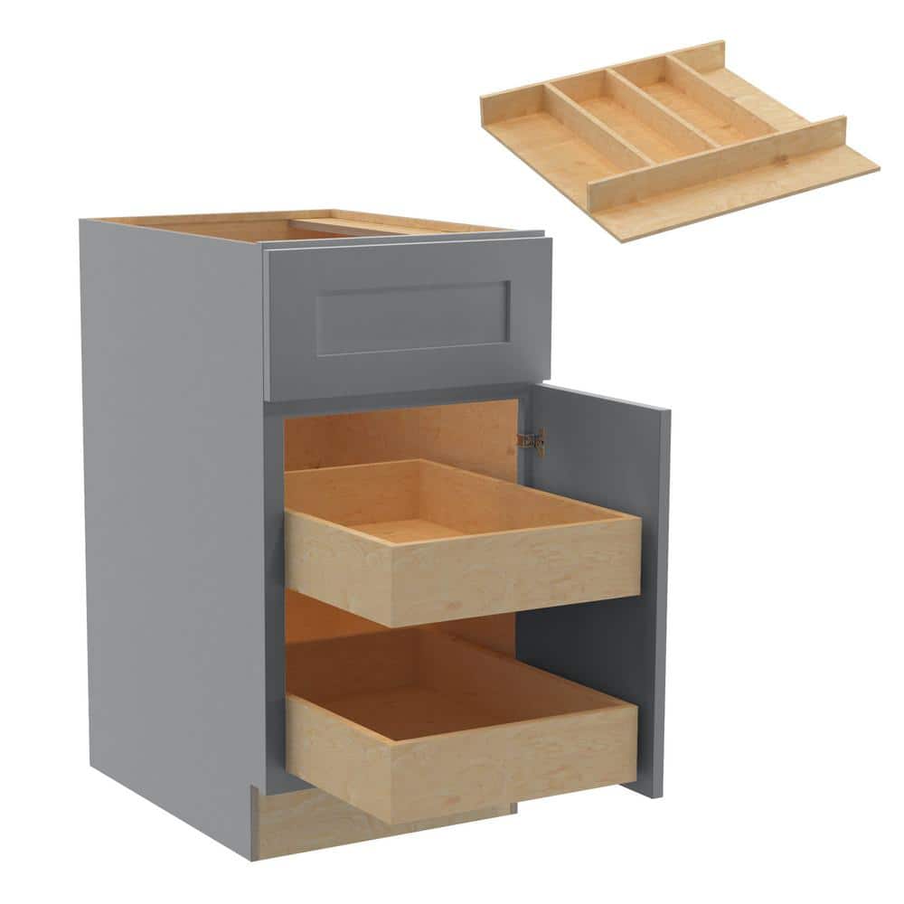 Home Decorators Collection Newport Pearl Gray Base Kitchen Cabinet